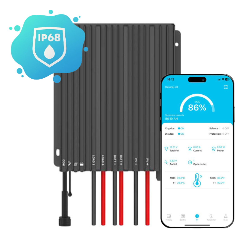 Wodoszczelny Regulator ładowania IP68 EPEVER Tracer-CPN 12/24V 20A