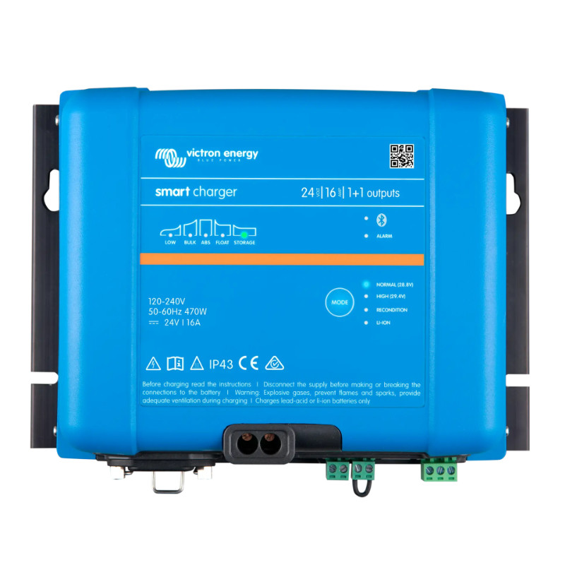 Smart IP43 Charger 24/16 (1+1) 120/240V